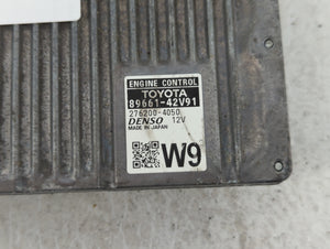 2016-2018 Toyota Rav4 PCM Engine Control Computer ECU ECM PCU OEM P/N:276200-4050 89661-42V91 Fits Fits 2016 2017 2018 OEM Used Auto Parts