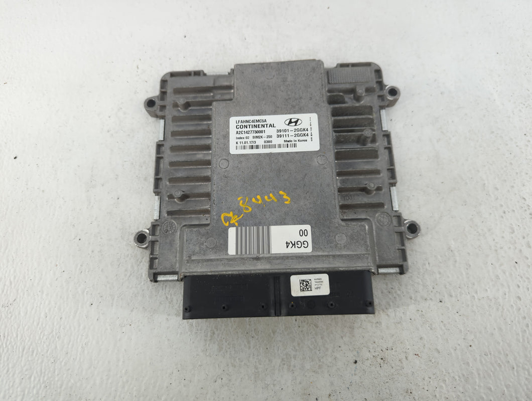 2015-2017 Hyundai Sonata PCM Engine Control Computer ECU ECM PCU OEM P/N:39111-2GGK4 39101-2GGK4 Fits Fits 2015 2016 2017 OEM Used Auto Parts