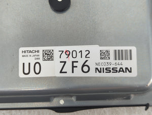 2018-2020 Nissan Rogue PCM Engine Control Computer ECU ECM PCU OEM P/N:79012 ZF6 NEC039-644 Fits Fits 2018 2019 2020 OEM Used Auto Parts