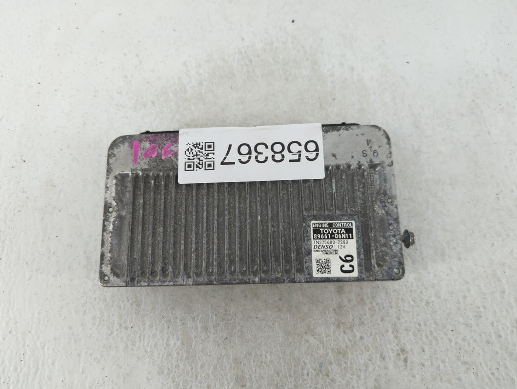 2016-2017 Toyota Camry PCM Engine Control Computer ECU ECM PCU OEM P/N:89661-06N11 Fits Fits 2016 2017 OEM Used Auto Parts