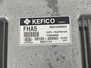 2015 Kia Soul PCM Engine Control Computer ECU ECM PCU OEM P/N:39133-2EHA5 Fits OEM Used Auto Parts