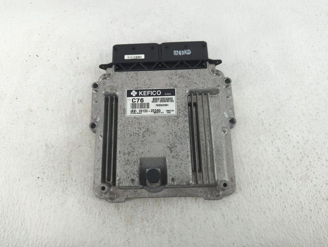 2014 Hyundai Elantra PCM Engine Control Computer ECU ECM PCU OEM P/N:39133-2EGB0 Fits OEM Used Auto Parts