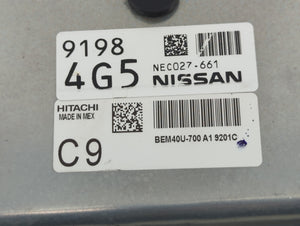 2018-2019 Nissan Sentra PCM Engine Control Computer ECU ECM PCU OEM P/N:NEC027-661 91984G5 Fits Fits 2018 2019 OEM Used Auto Parts