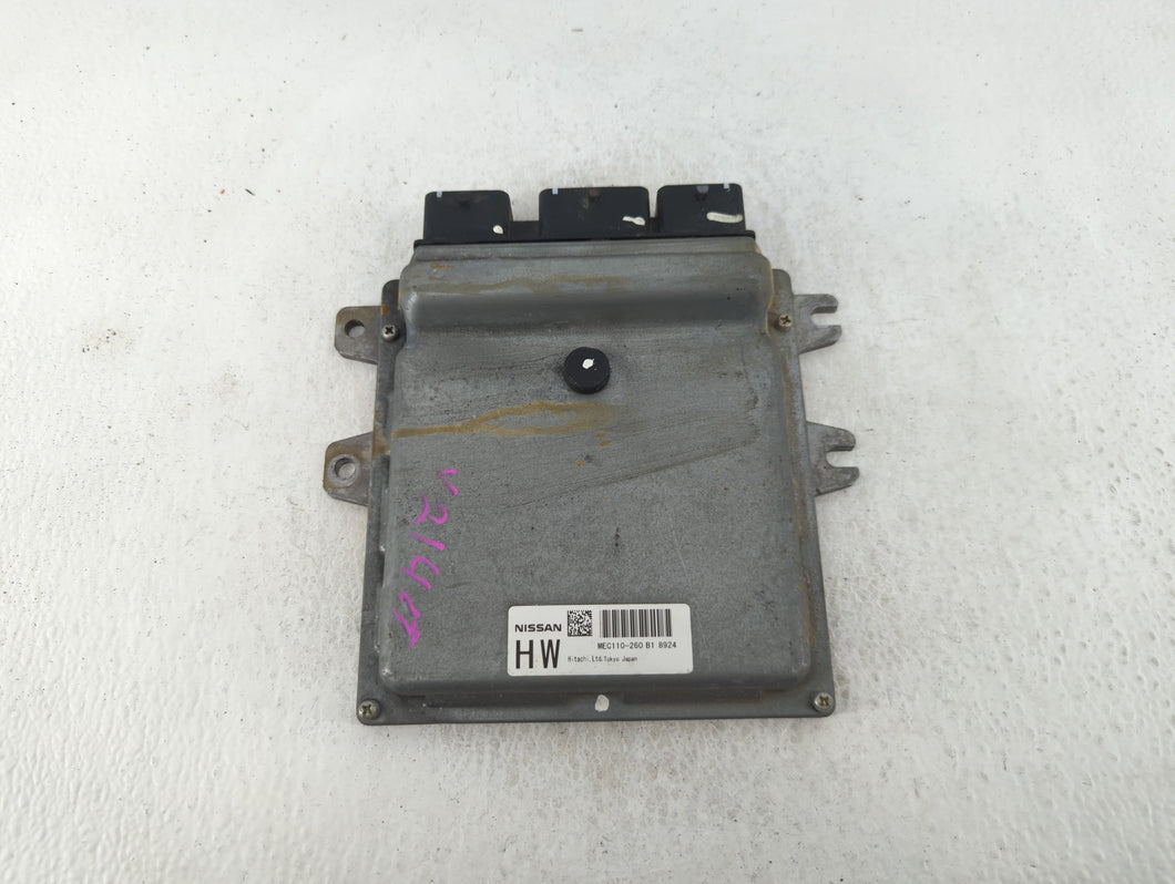 2009 Nissan Altima PCM Engine Control Computer ECU ECM PCU OEM P/N:MEC110-260 B1 8924 Fits OEM Used Auto Parts