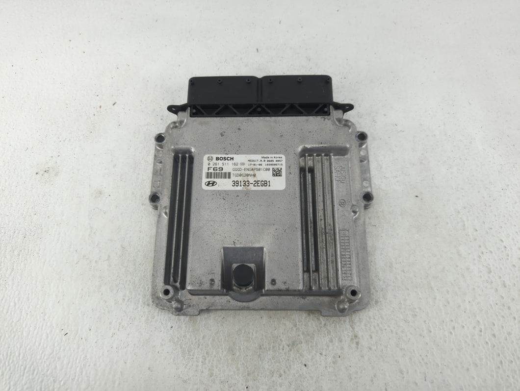 2016-2017 Hyundai Elantra Gt PCM Engine Control Computer ECU ECM PCU OEM P/N:39133-2EGB1 Fits Fits 2016 2017 OEM Used Auto Parts