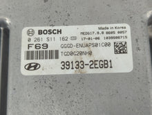 2016-2017 Hyundai Elantra Gt PCM Engine Control Computer ECU ECM PCU OEM P/N:39133-2EGB1 Fits Fits 2016 2017 OEM Used Auto Parts