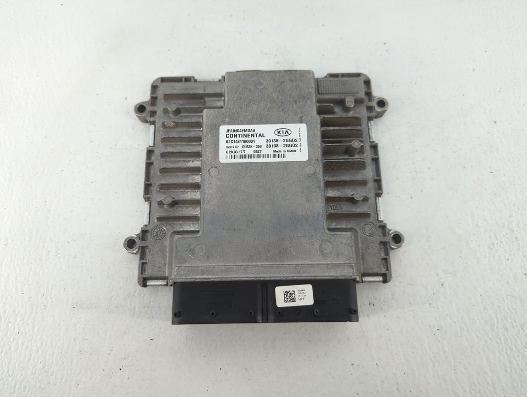 2016-2018 Kia Optima PCM Engine Control Computer ECU ECM PCU OEM P/N:39108 2GGD2 39138 2GGD2 Fits Fits 2016 2017 2018 OEM Used Auto Parts