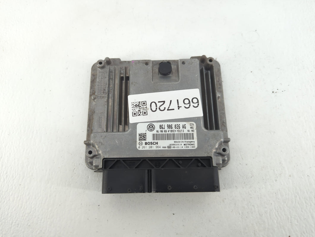 2009 Volkswagen Cc PCM Engine Control Computer ECU ECM PCU OEM P/N:06J 906 026 AG Fits Fits 2008 OEM Used Auto Parts