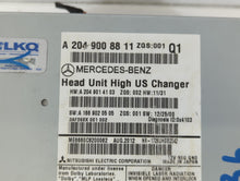 2013 Mercedes-Benz C250 Radio AM FM Cd Player Receiver Replacement P/N:A 204 900 88 11 Fits OEM Used Auto Parts