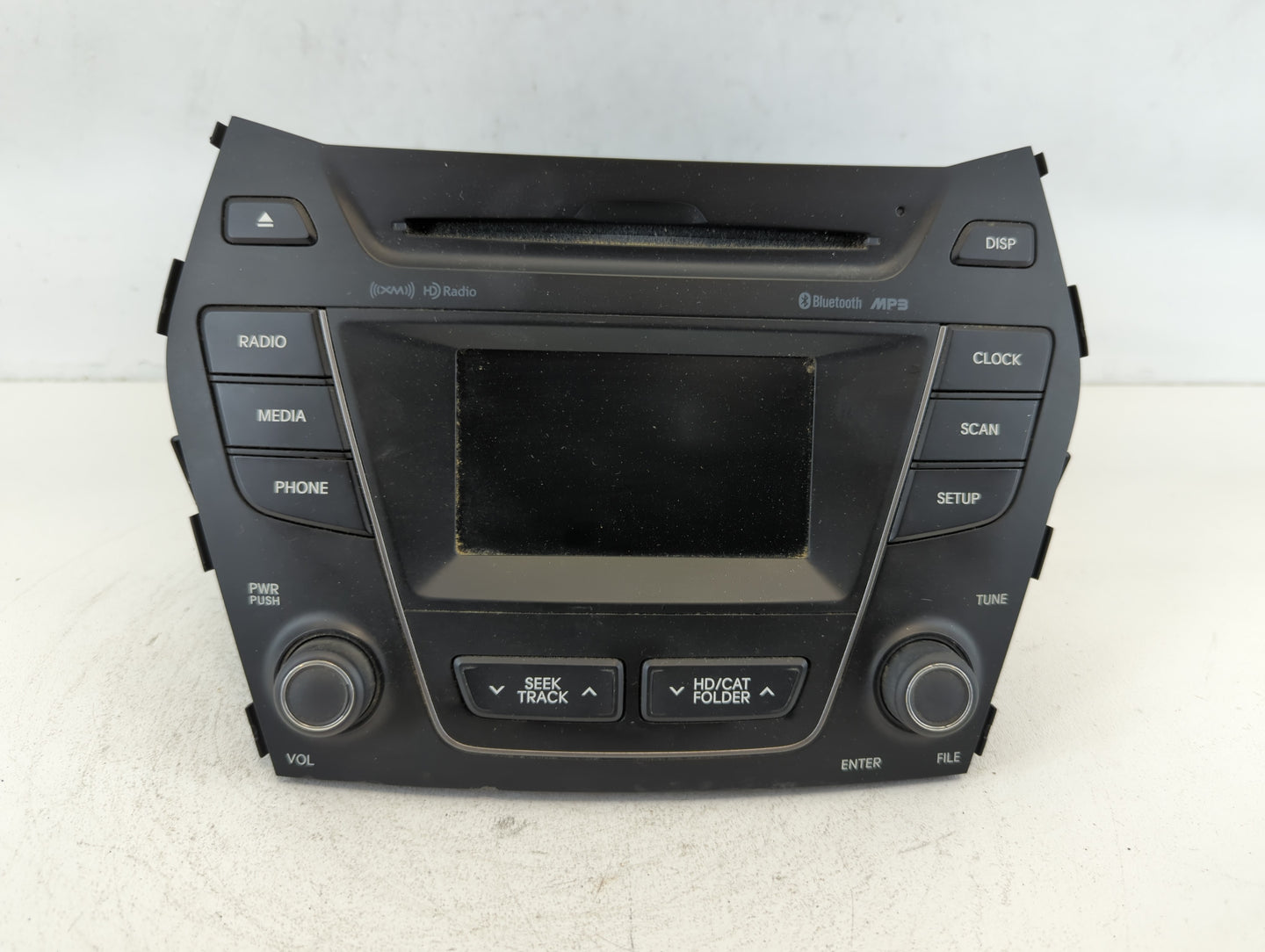 2013-2016 Hyundai Santa Fe Radio AM FM Cd Player Receiver Replacement P/N:96180-B89514X Fits Fits 2013 2014 2015 2016 OEM Used Auto Parts - Oemusedautoparts1.com