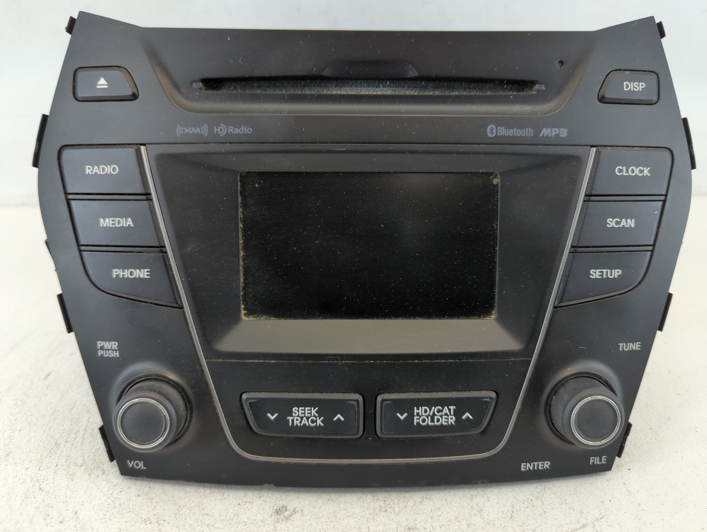 2013-2016 Hyundai Santa Fe Radio AM FM Cd Player Receiver Replacement P/N:96180-B89514X Fits Fits 2013 2014 2015 2016 OEM Used Auto Parts - Oemusedautoparts1.com