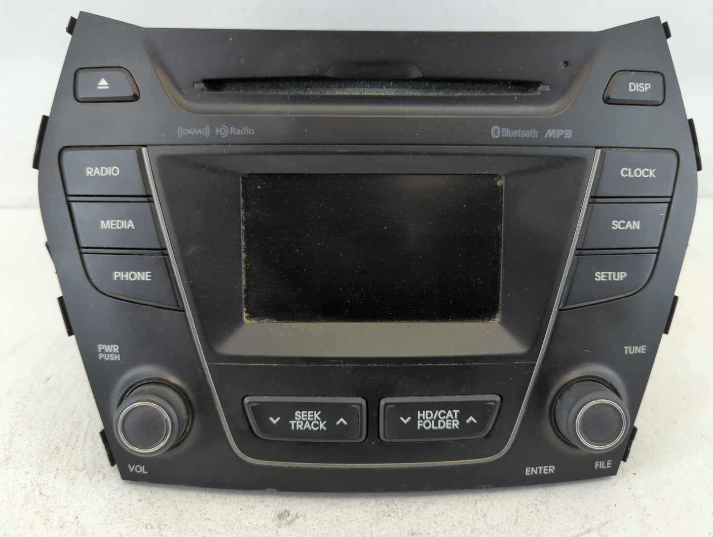 2013-2016 Hyundai Santa Fe Radio AM FM Cd Player Receiver Replacement P/N:96180-B89514X Fits Fits 2013 2014 2015 2016 OEM Used Auto Parts - Oemusedautoparts1.com