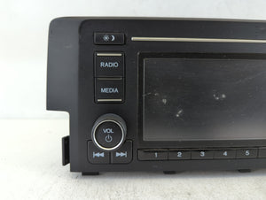 2019-2021 Honda Civic Radio AM FM Cd Player Receiver Replacement P/N:39100-TBA-A41 Fits Fits 2019 2020 2021 OEM Used Auto Parts