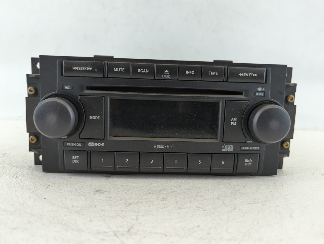 2006-2007 Jeep Commander Radio AM FM Cd Player Receiver Replacement P/N:P05064174AE Fits Fits 2004 2005 2006 2007 2008 2009 2010 OEM Used Auto Parts