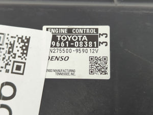 2013-2014 Toyota Sienna PCM Engine Control Computer ECU ECM PCU OEM P/N:275500-9590 89661-08381 Fits Fits 2013 2014 OEM Used Auto Parts