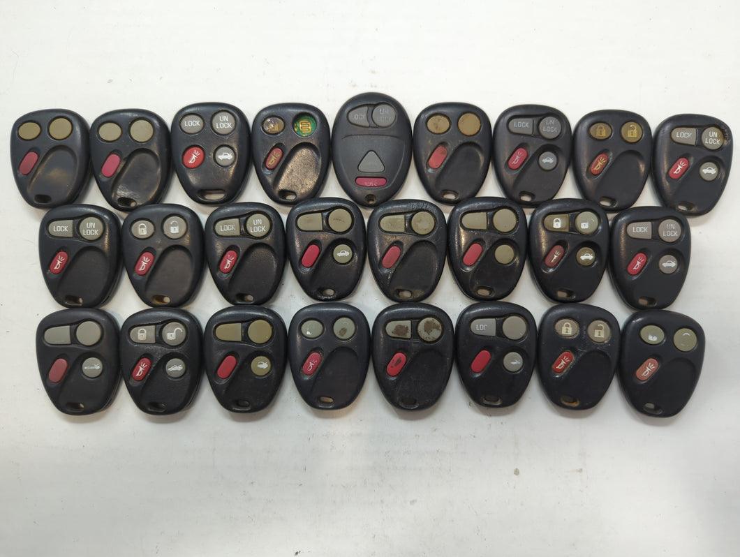 Lot of 25 Chevrolet Keyless Entry Remote Fob MYT3X6898B | LHJ011 |