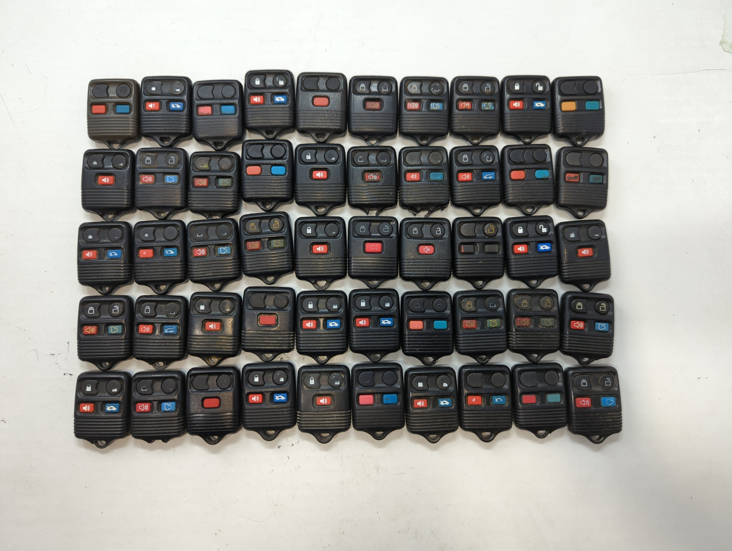 Lot of 50 Ford Keyless Entry Remote Fob MIXED FCC IDS MIXED PART NUMBERS - Oemusedautoparts1.com