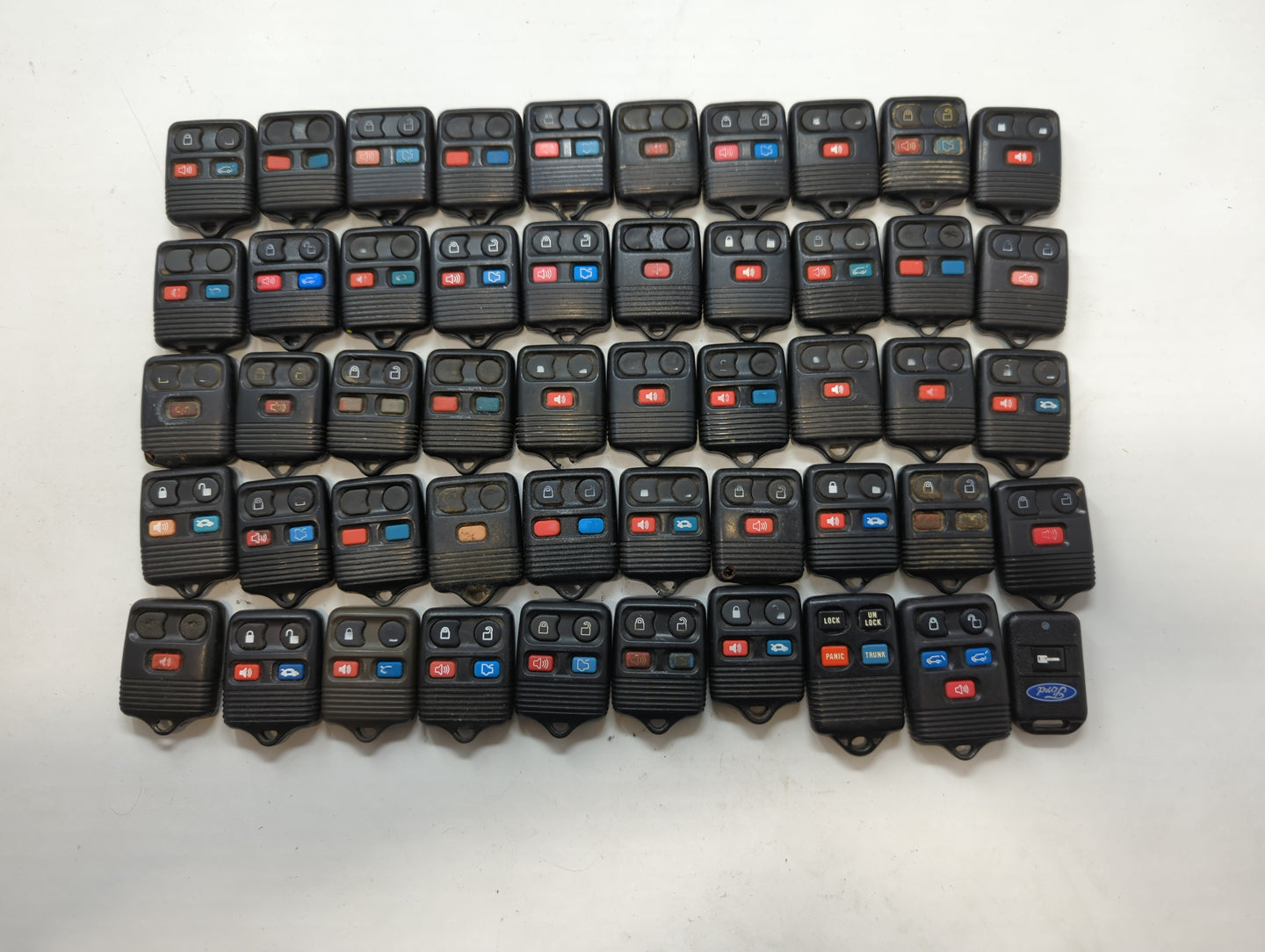 Lot of 50 Ford Keyless Entry Remote Fob MIXED FCC IDS MIXED PART NUMBERS - Oemusedautoparts1.com