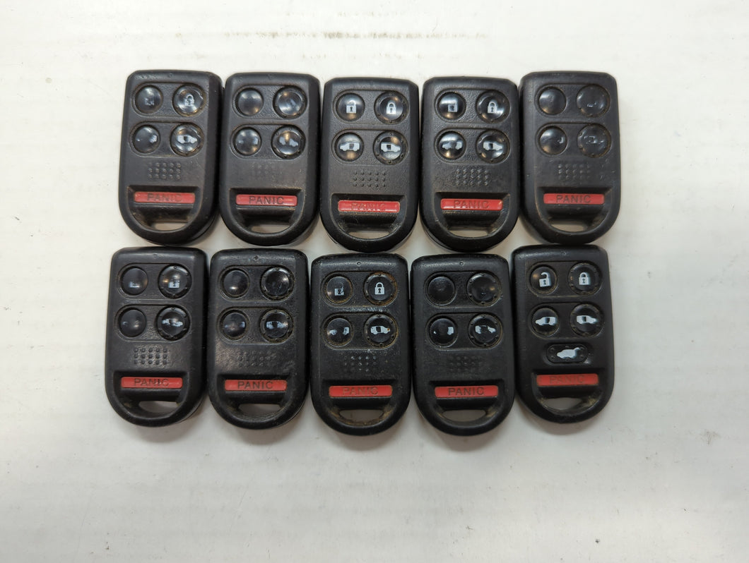 Lot of 10 Honda Odyssey Keyless Entry Remote Fob OUCG8D-399H-A