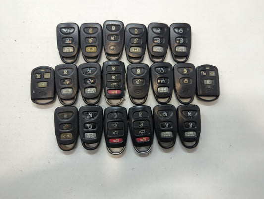 Lot of 20 Hyundai Keyless Entry Remote Fob MIXED FCC IDS MIXED PART - Oemusedautoparts1.com