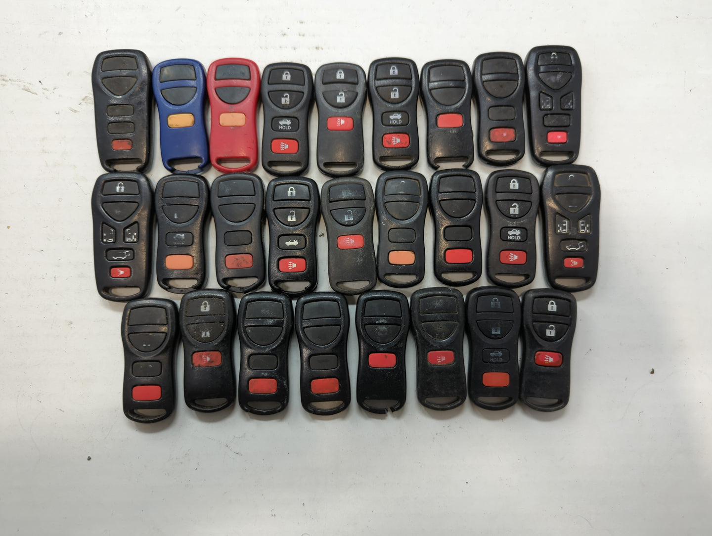 Lot of 25 Nissan Keyless Entry Remote Fob KBRASTU15 | CWTWB1U415 | - Oemusedautoparts1.com