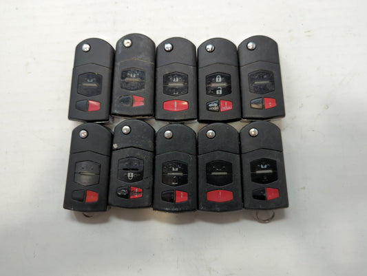 Lot of 10 Mazda Keyless Entry Remote Fob HYQ2AB | HYQ2EB 13598511A | - Oemusedautoparts1.com