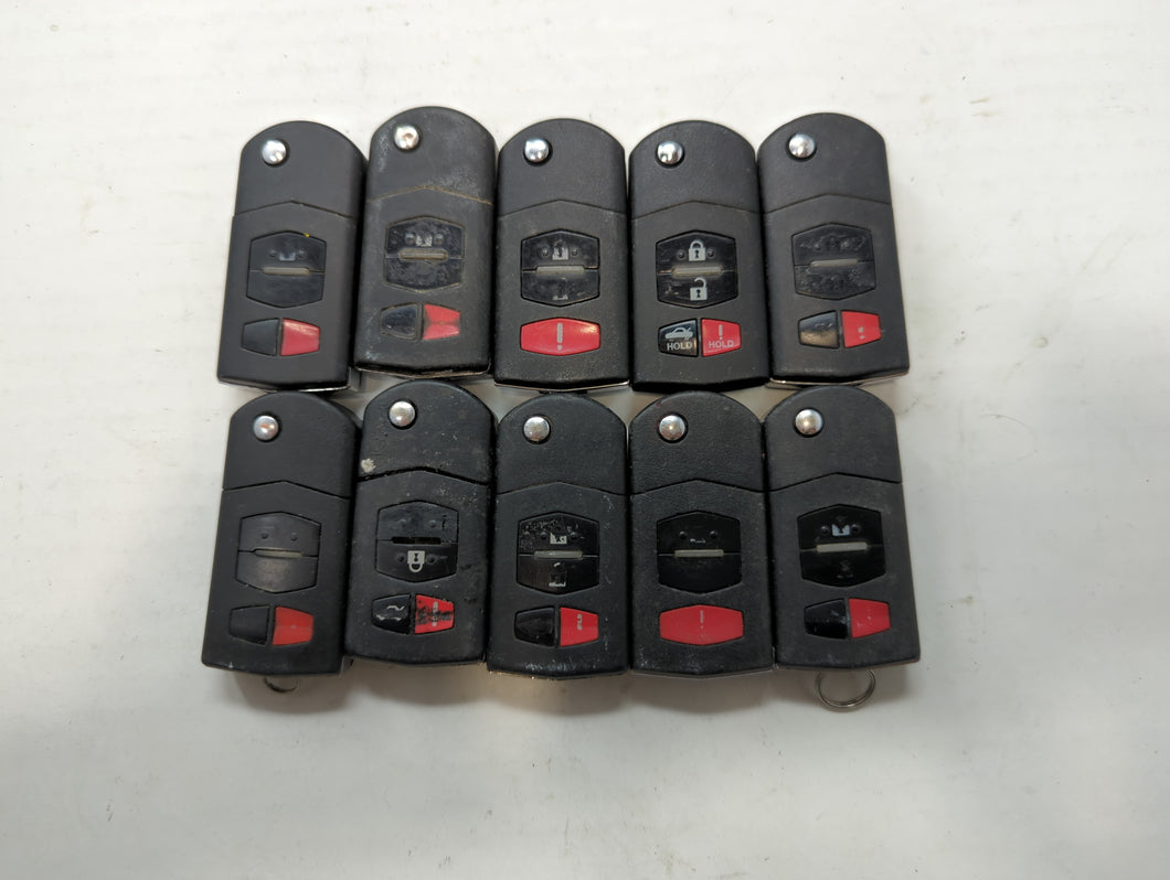 Lot of 10 Mazda Keyless Entry Remote Fob HYQ2AB | HYQ2EB 13598511A |