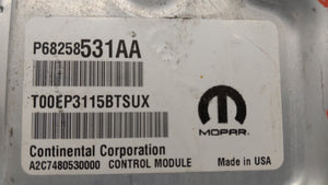 2016-2017 Chrysler 200 PCM Engine Control Computer ECU ECM PCU OEM P/N:P68258531AA P68250535AD Fits Fits 2016 2017 OEM Used Auto Parts - Oemusedautoparts1.com 