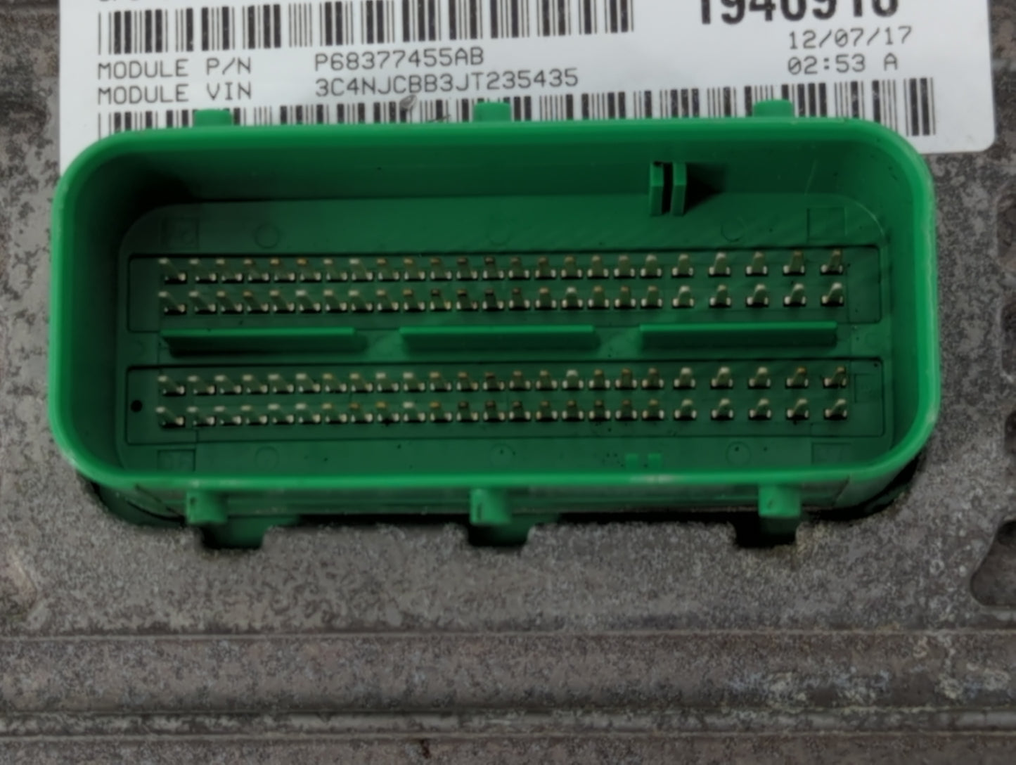 2018 Jeep Compass PCM Engine Control Computer ECU ECM PCU OEM P/N:P68342095AA 1946910, P68377455AB Fits OEM Used Auto Parts - Oemusedautoparts1.com