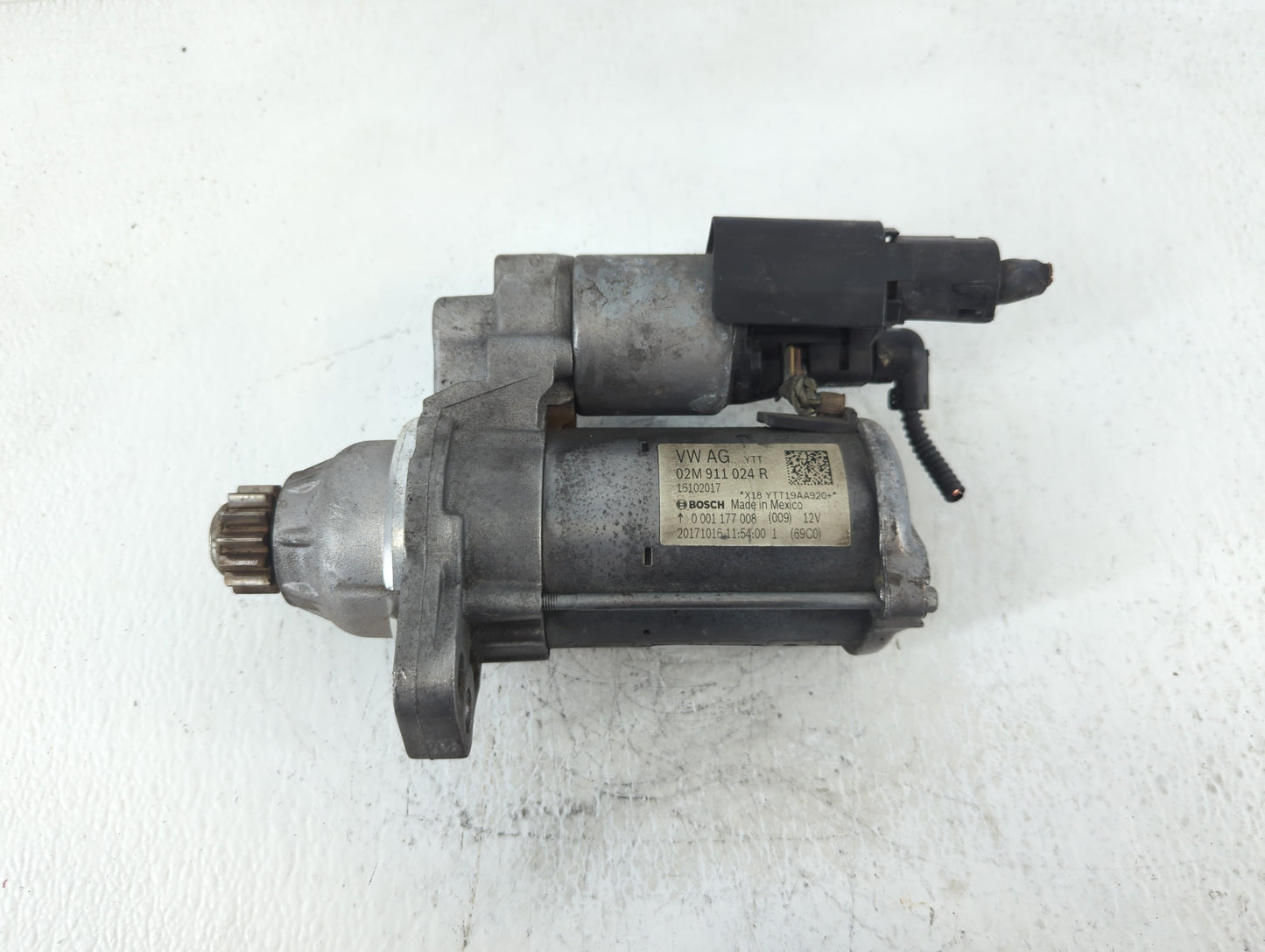 2018 Volkswagen Golf Car Starter Motor Solenoid OEM P/N:02M 911 024 R Fits OEM Used Auto Parts - Oemusedautoparts1.com