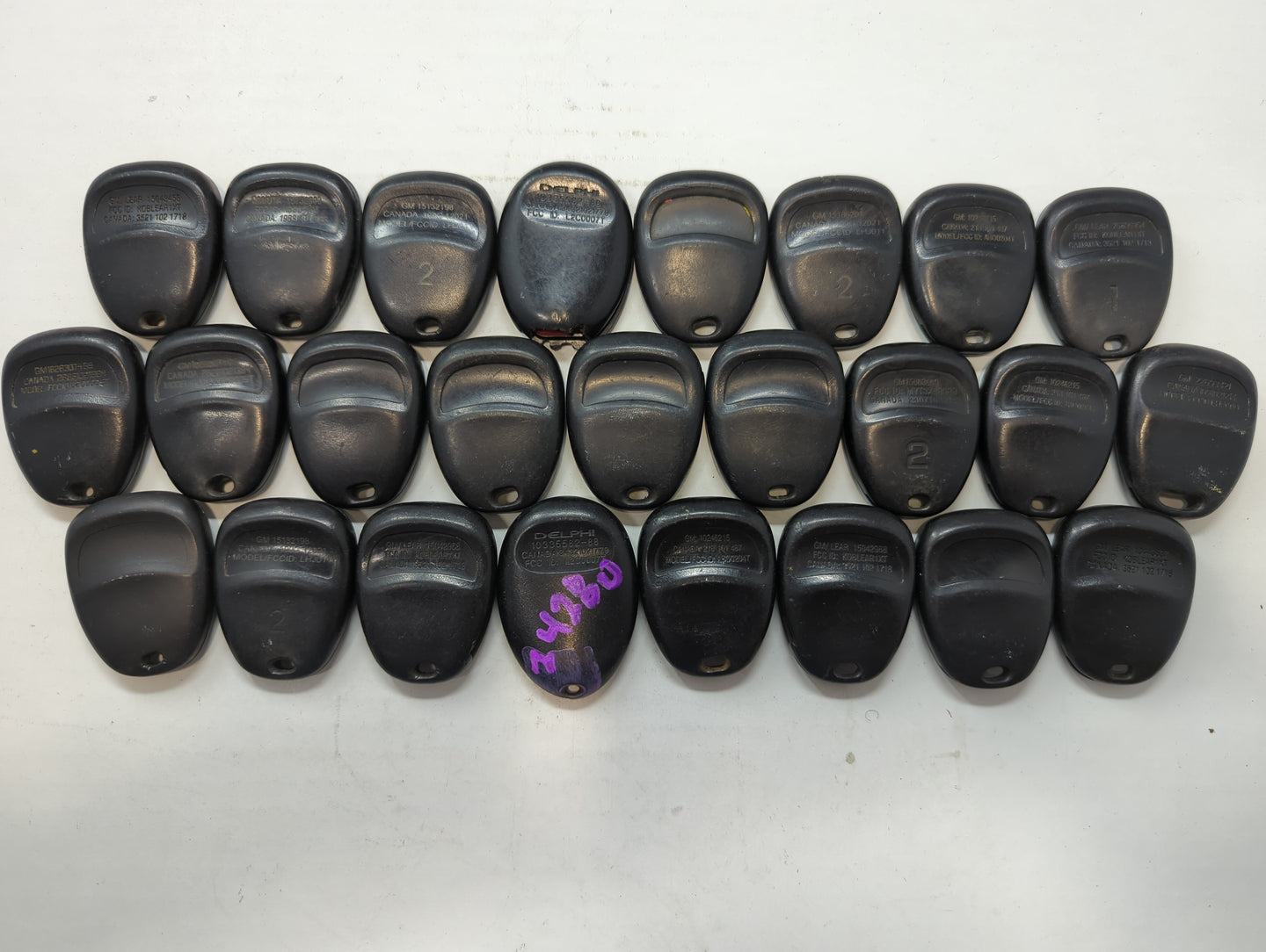 Lot of 25 Chevrolet Keyless Entry Remote Fob KOBLEAR1XT | L2C0007T | - Oemusedautoparts1.com