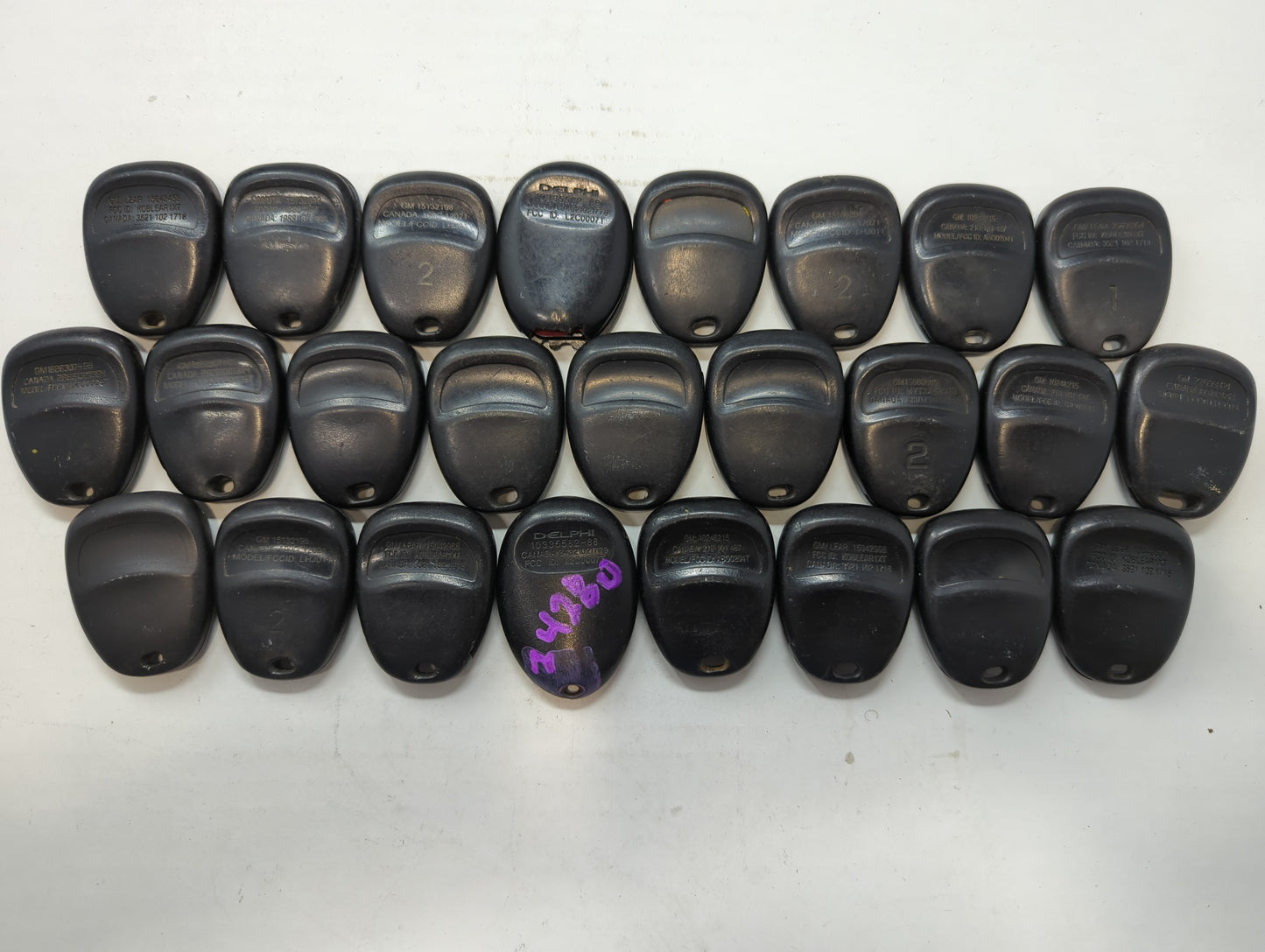 Lot of 25 Chevrolet Keyless Entry Remote Fob KOBLEAR1XT | L2C0007T | - Oemusedautoparts1.com