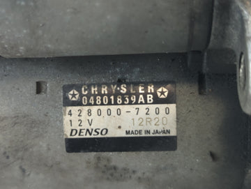 2012 Kia Soul Car Starter Motor Solenoid OEM P/N:428000-7200 Fits OEM Used Auto Parts