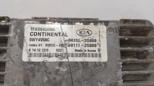 2011-2013 Hyundai Elantra PCM Engine Control Computer ECU ECM PCU OEM Fits OEM Used Auto Parts - Oemusedautoparts1.com