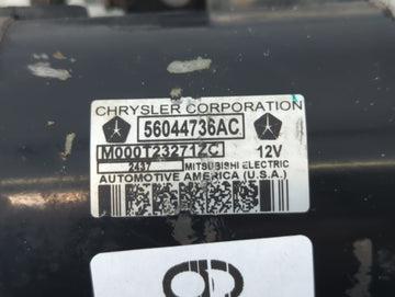 2018 Dodge Ram 1500 Car Starter Motor Solenoid OEM P/N:56044736AC Fits OEM Used Auto Parts