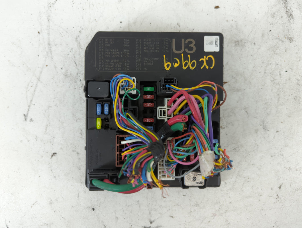 2013-2019 Nissan Sentra Fusebox Fuse Box Panel Relay Module P/N:284B7 3S61A Fits Fits 2013 2014 2015 2016 2017 2018 2019 OEM Used Auto Parts