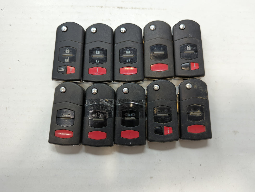 Lot of 10 Mazda Keyless Entry Remote Fob KPU41788 | BGBX1T478SKE12501