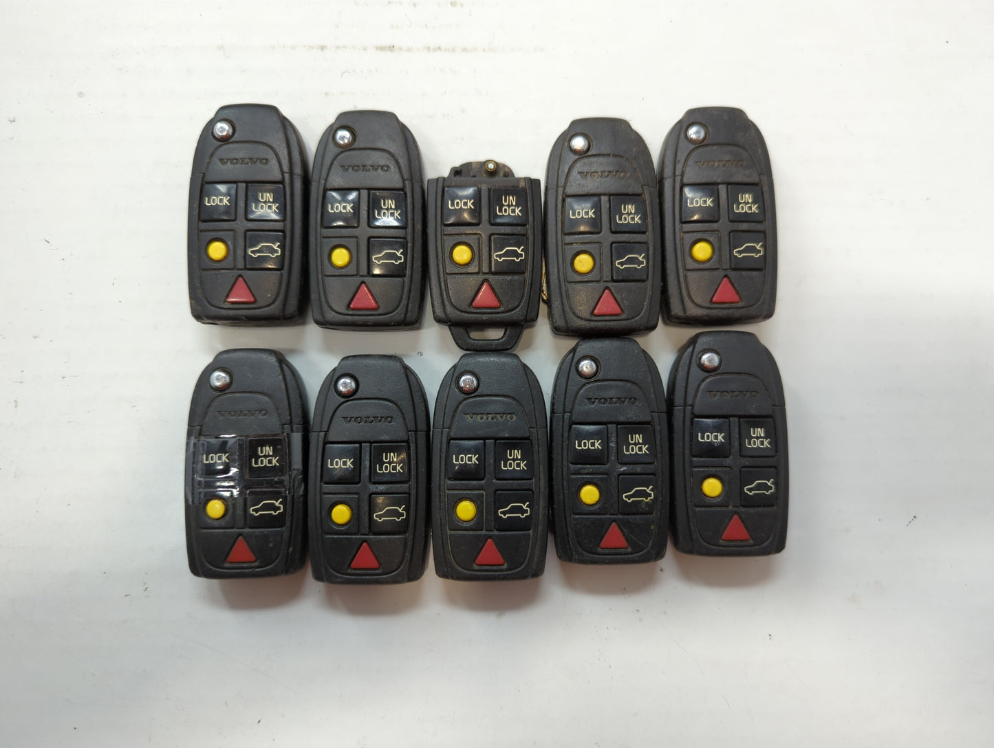 Lot of 10 Volvo Keyless Entry Remote Fob LQNP2T-APU - Oemusedautoparts1.com