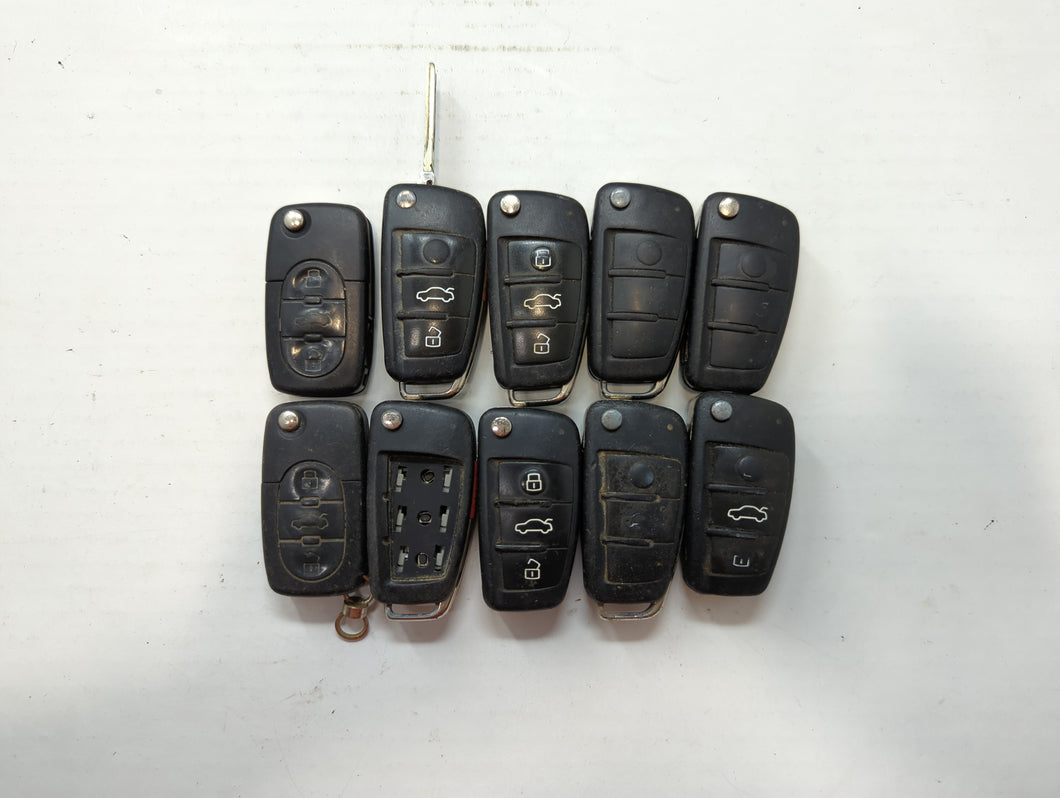 Lot of 10 Audi Keyless Entry Remote Fob IYZ3314 | MZ241081964 MIXED PART