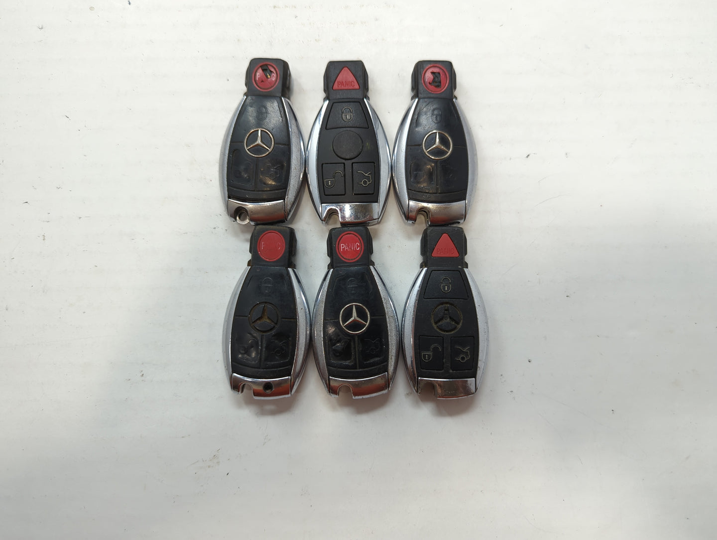 Lot of 6 Mercedes-Benz Keyless Entry Remote Fob IYZDC11 | KR55WK9031 - Oemusedautoparts1.com