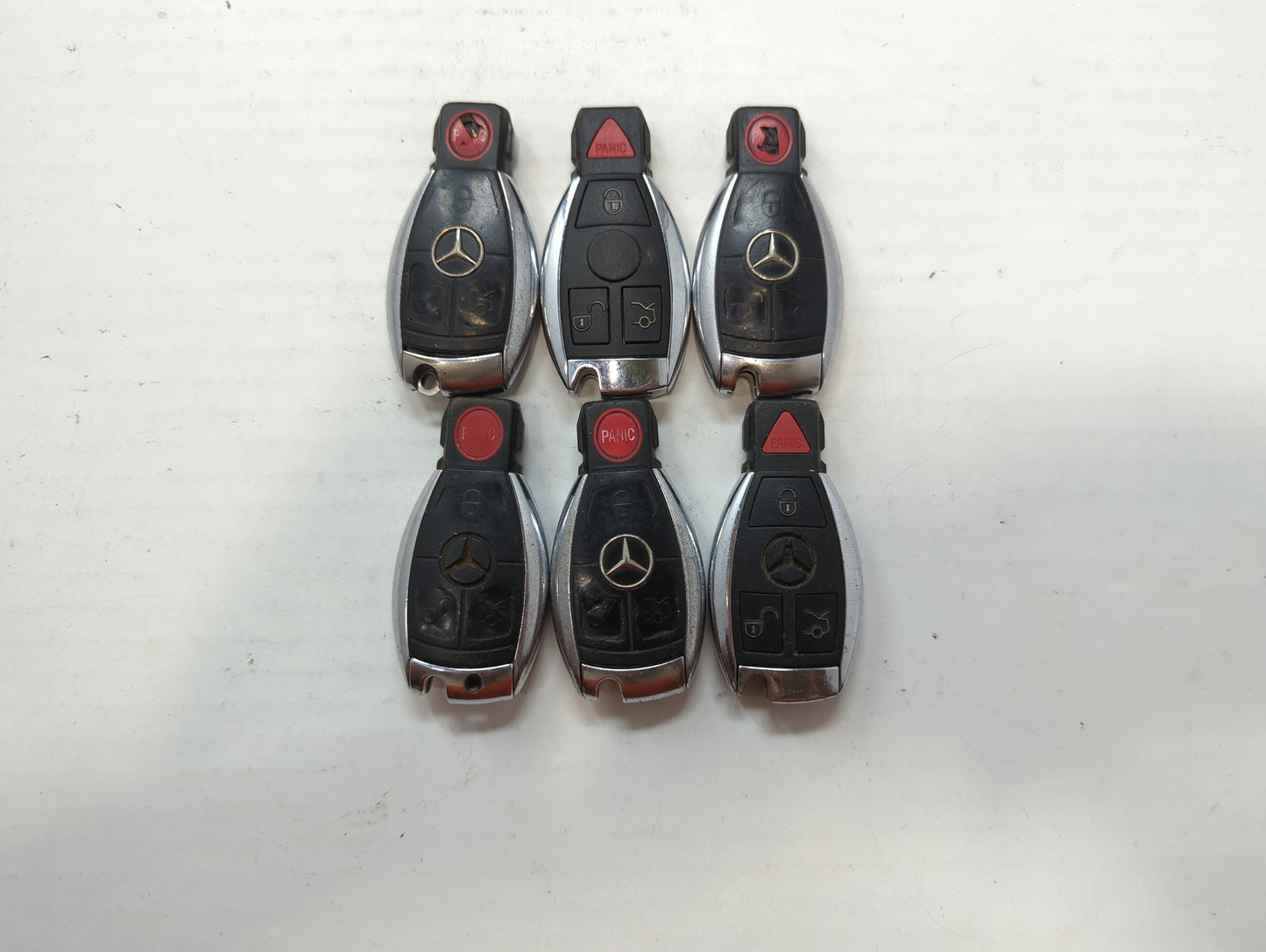 Lot of 6 Mercedes-Benz Keyless Entry Remote Fob IYZDC11 | KR55WK9031 - Oemusedautoparts1.com