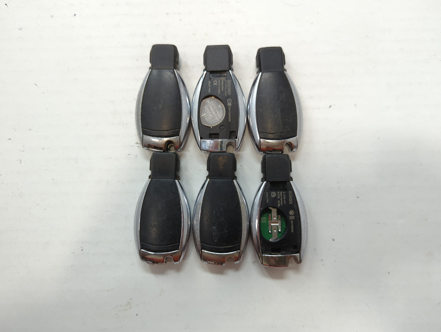 Lot of 6 Mercedes-Benz Keyless Entry Remote Fob IYZDC11 | KR55WK9031 - Oemusedautoparts1.com