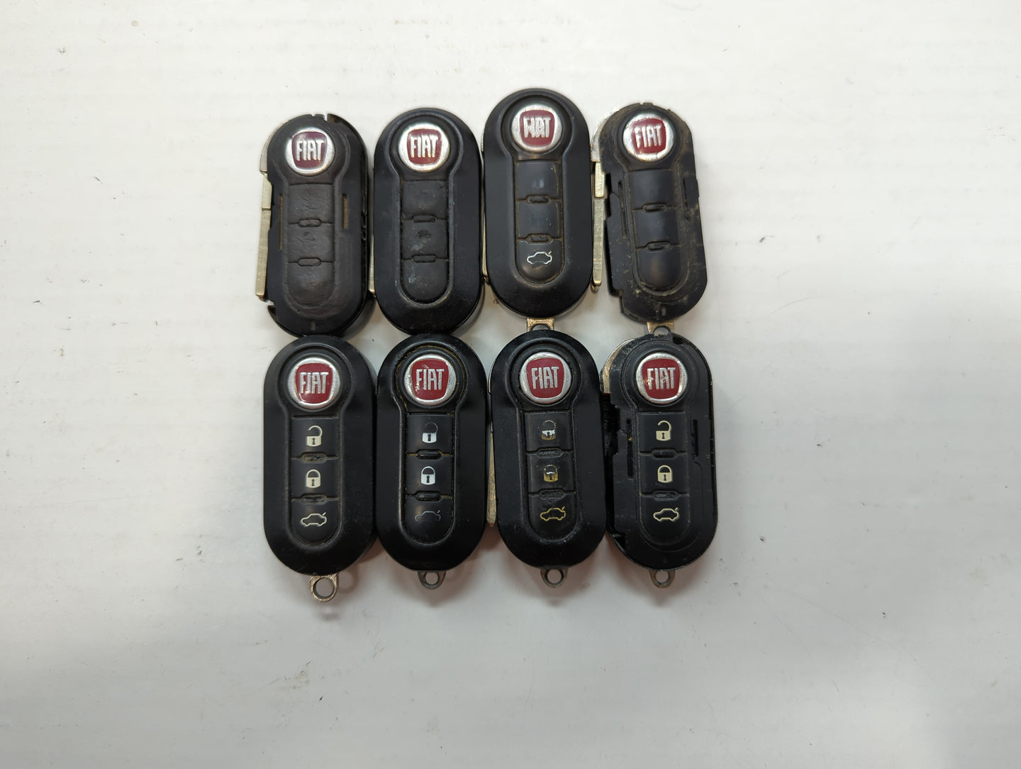 Lot of 8 Fiat Keyless Entry Remote Fob LTQFI2AM433TX | RX2TRF198 - Oemusedautoparts1.com