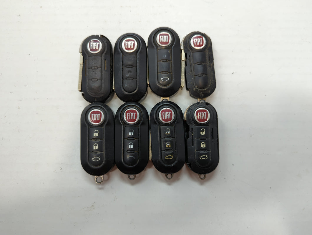 Lot of 8 Fiat Keyless Entry Remote Fob LTQFI2AM433TX | RX2TRF198