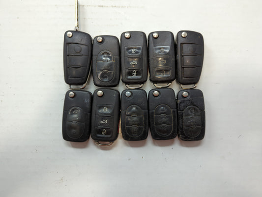 Lot of 10 Volkswagen Keyless Entry Remote Fob MIXED FCC IDS MIXED PART - Oemusedautoparts1.com