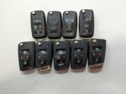 Lot of 9 Volkswagen Keyless Entry Remote Fob NBGFS125C1 | NBG010206T | - Oemusedautoparts1.com