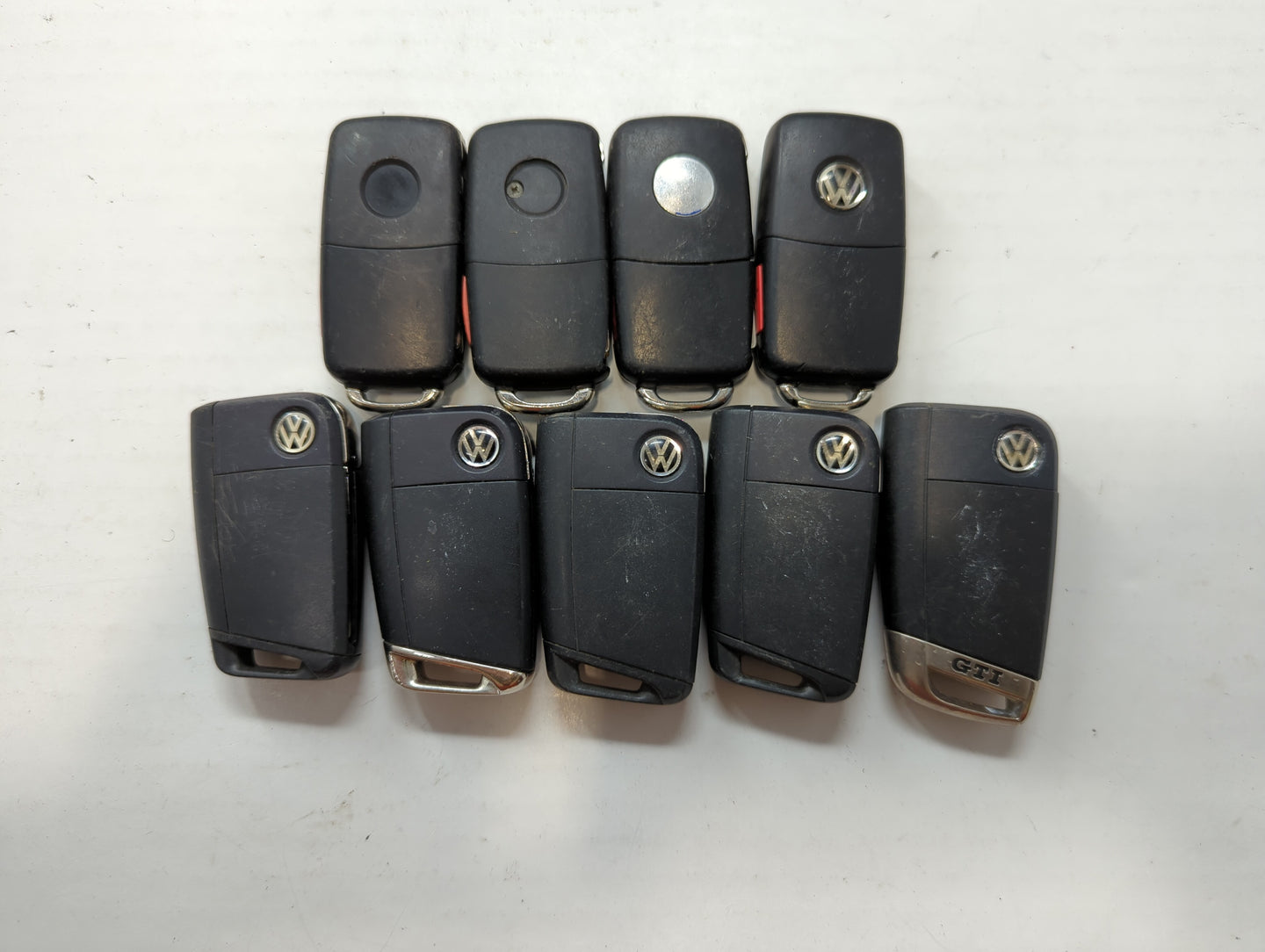 Lot of 9 Volkswagen Keyless Entry Remote Fob NBGFS125C1 | NBG010206T | - Oemusedautoparts1.com