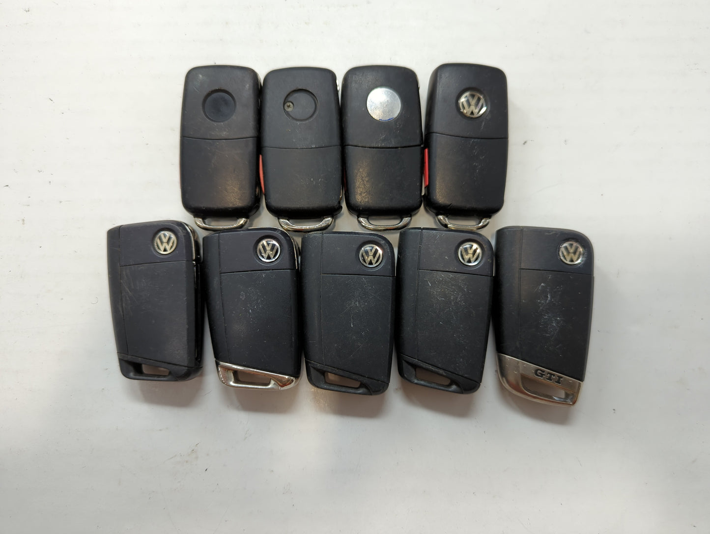 Lot of 9 Volkswagen Keyless Entry Remote Fob NBGFS125C1 | NBG010206T | - Oemusedautoparts1.com