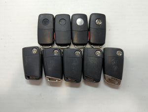 Lot of 9 Volkswagen Keyless Entry Remote Fob NBGFS125C1 | NBG010206T |