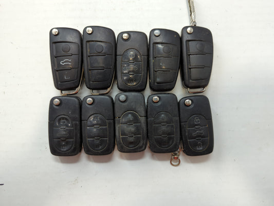 Lot of 10 Audi Keyless Entry Remote Fob IYZ3314 | MZ241081964 MIXED PART - Oemusedautoparts1.com